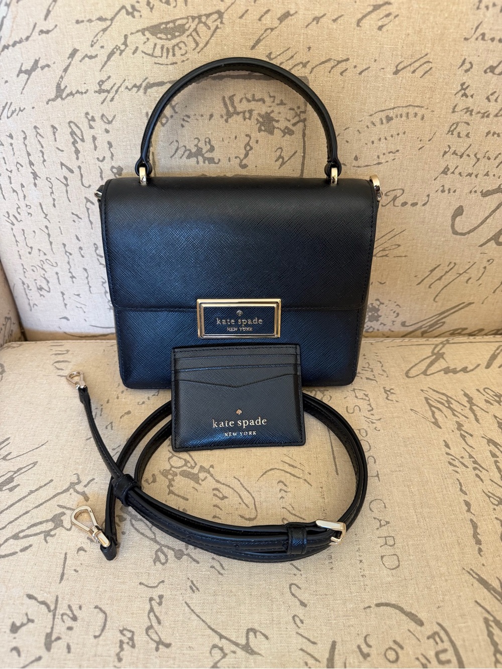 Kate Spade Reegan Top-Handle Crossbody Bag with card case